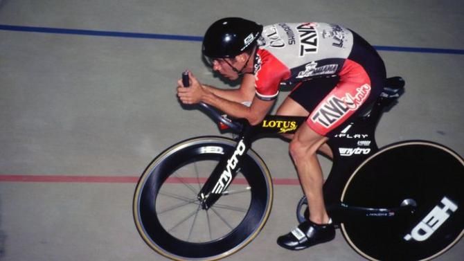 Colby Pearce used this Lotus Sport 110 to set the US hour record in 1995