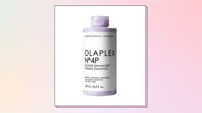 Collage of the Olaplex No.4P Shampoo