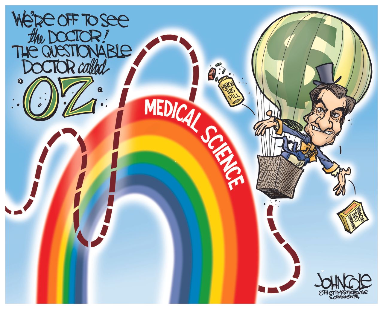 Editorial cartoon U.S. Doctor Oz