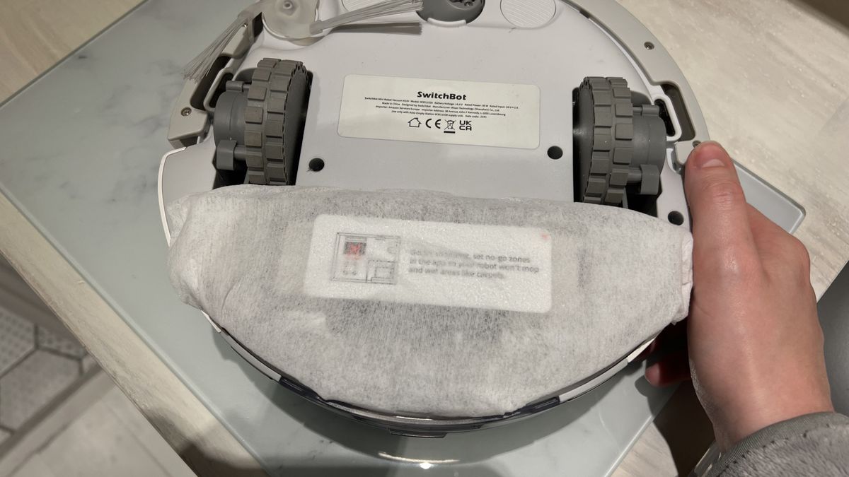 Mopping pad plate