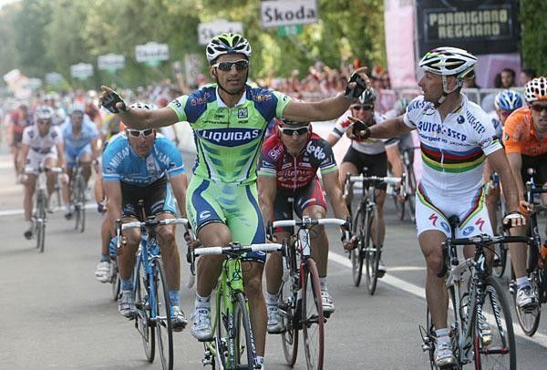 Daniele Bennati (Liquigas) believes he's won