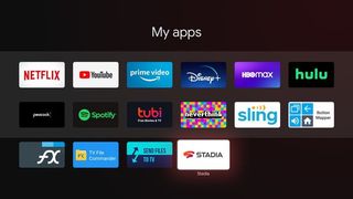 Stadia app on Chromecast with Google TV