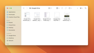 Google Drive in Finder on Mac