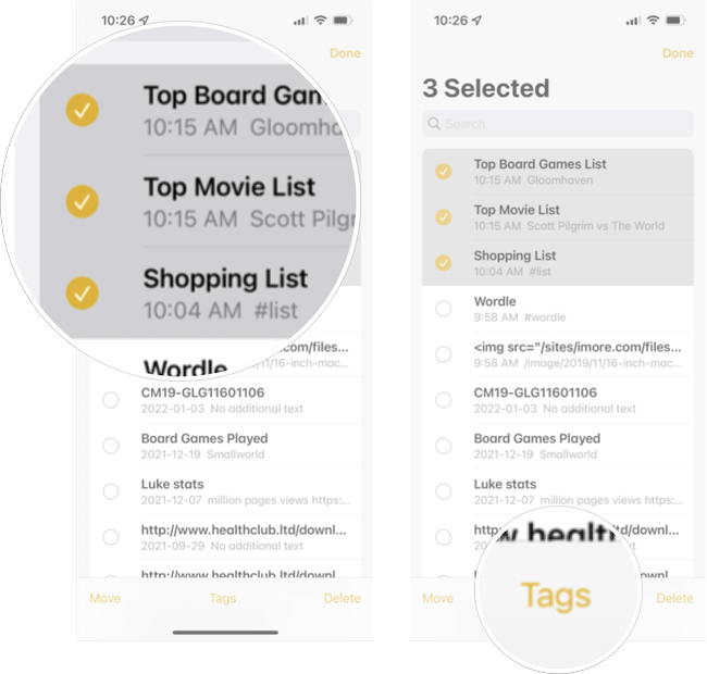 Tagged Notes How to use tags in Notes on iPhone and iPad | iMore