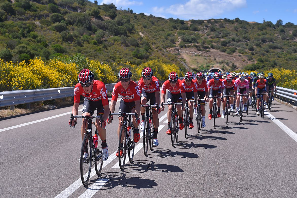 Lotto Soudal putting in the work on the Giro d'Italia's third stage