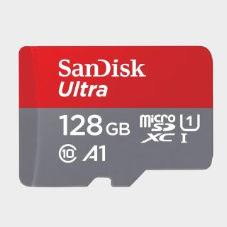 SanDisk SD card on a plain background