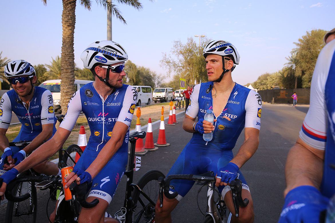 Marcel Kittel's kit is visibly damaged from a late crash
