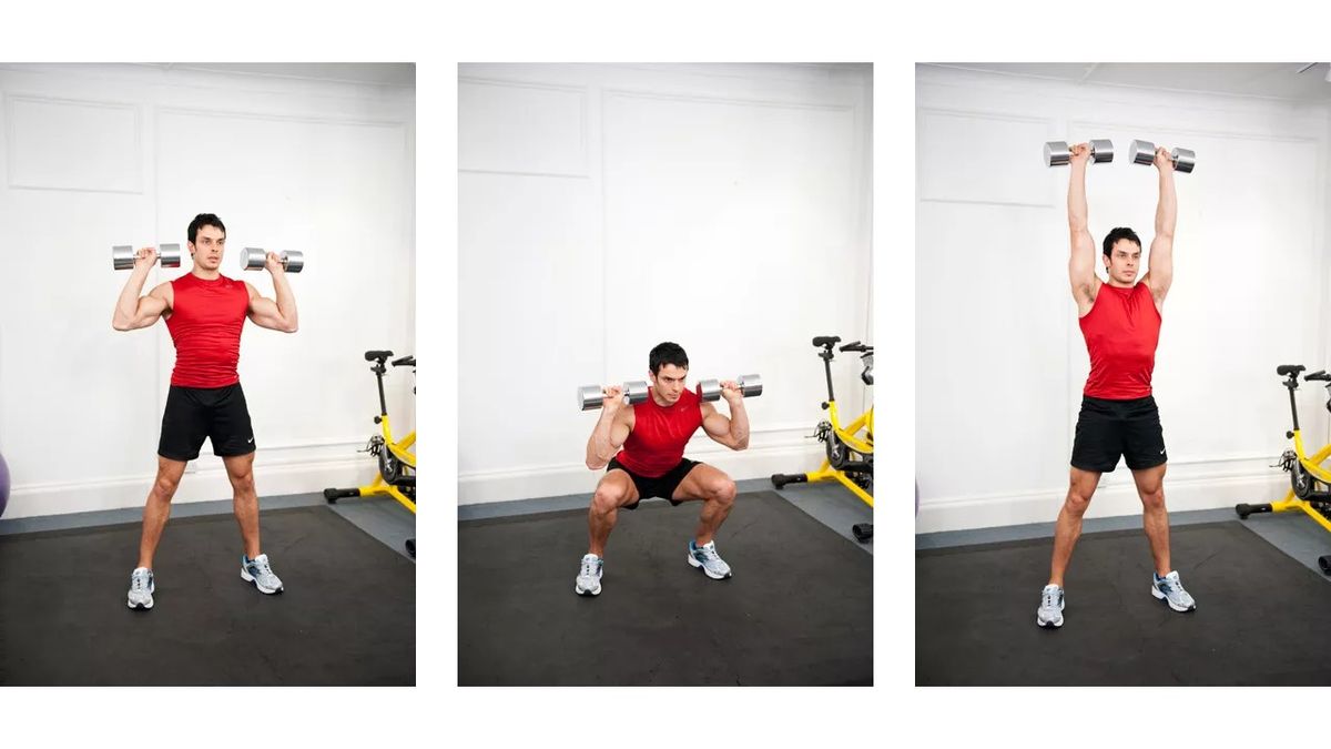 How To Do The Dumbbell Squat To Press Coach