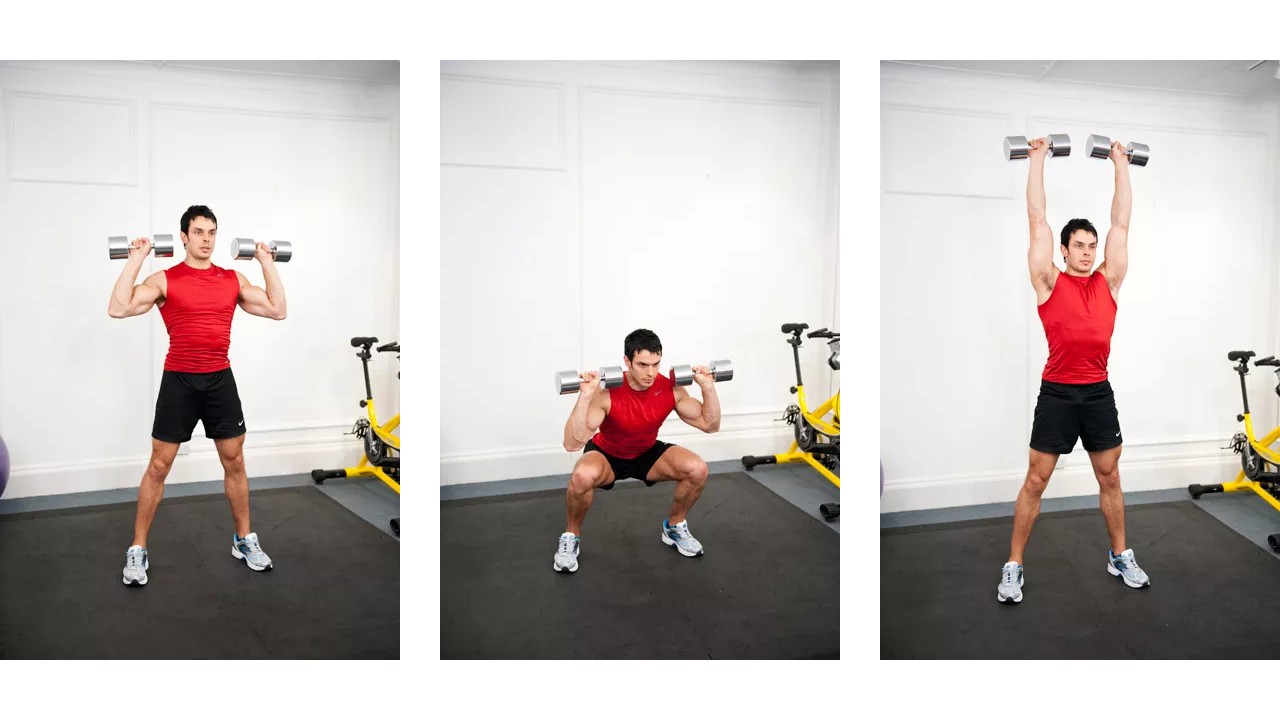 How To Do The Dumbbell Squat To Press | Coach