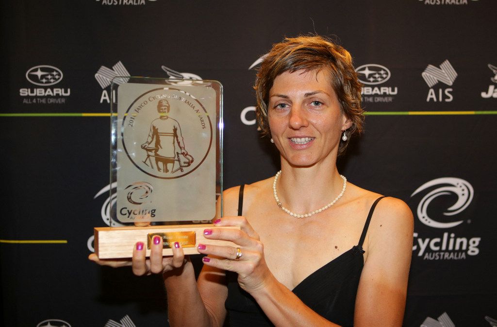 Katrin Garfoot with her prize
