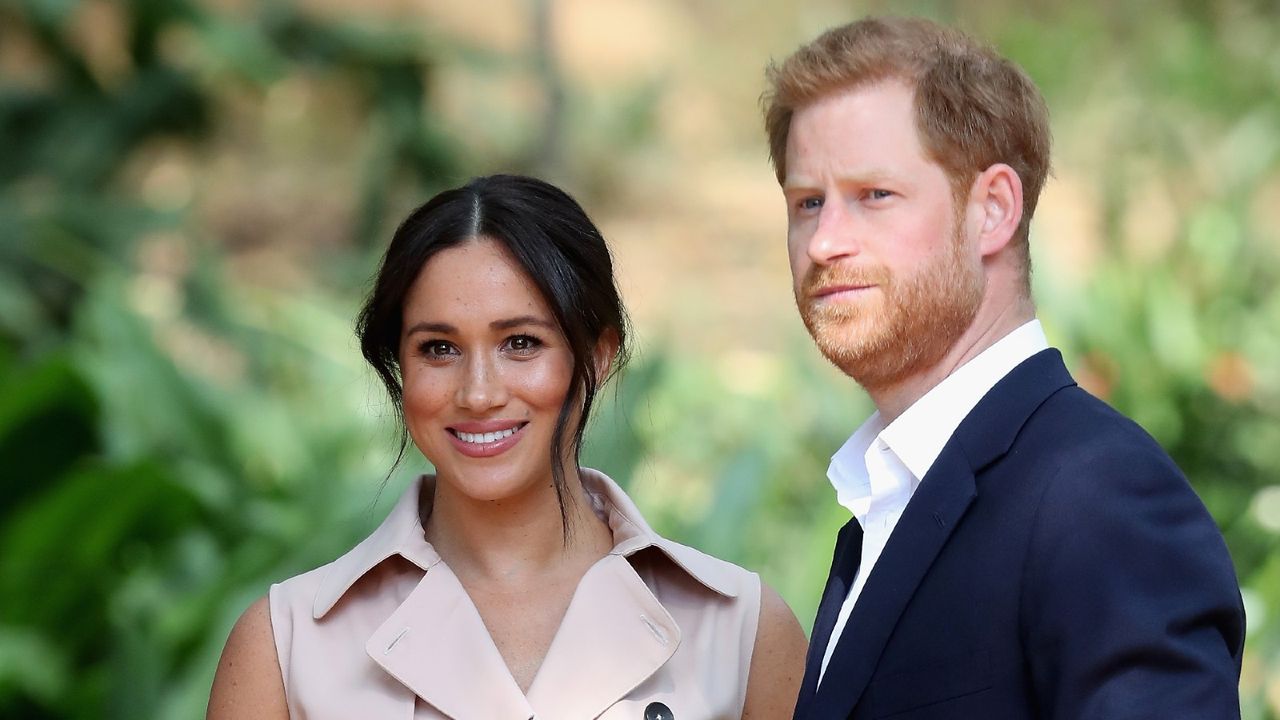 Prince Harry, Duke of Sussex and Meghan, Duchess of Sussex attend a Creative Industries and Business Reception on October 02, 2019 in Johannesburg, South Africa.