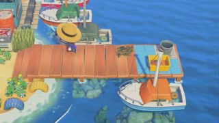 Animal Crossing New Horizons hacking boats into water