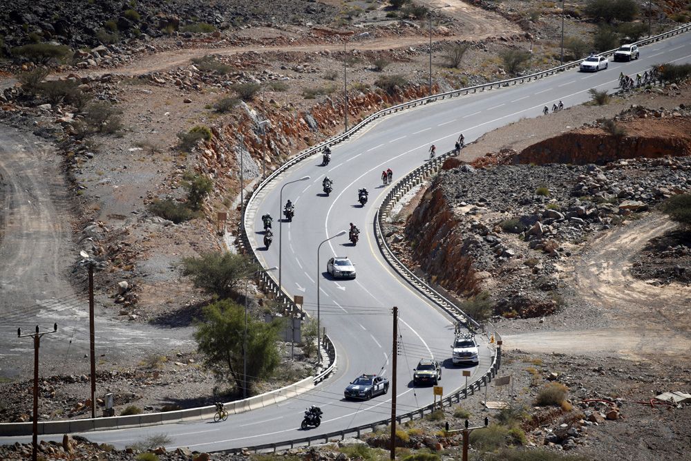 The race explodes on the slopes of the climb