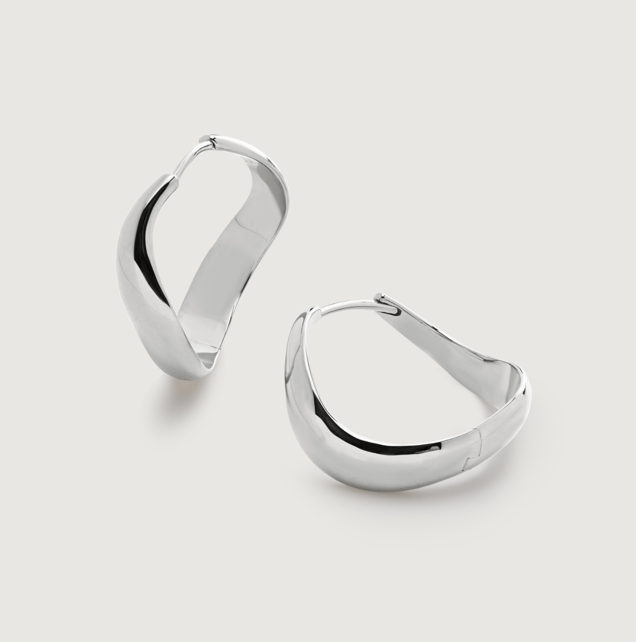 silver earrings