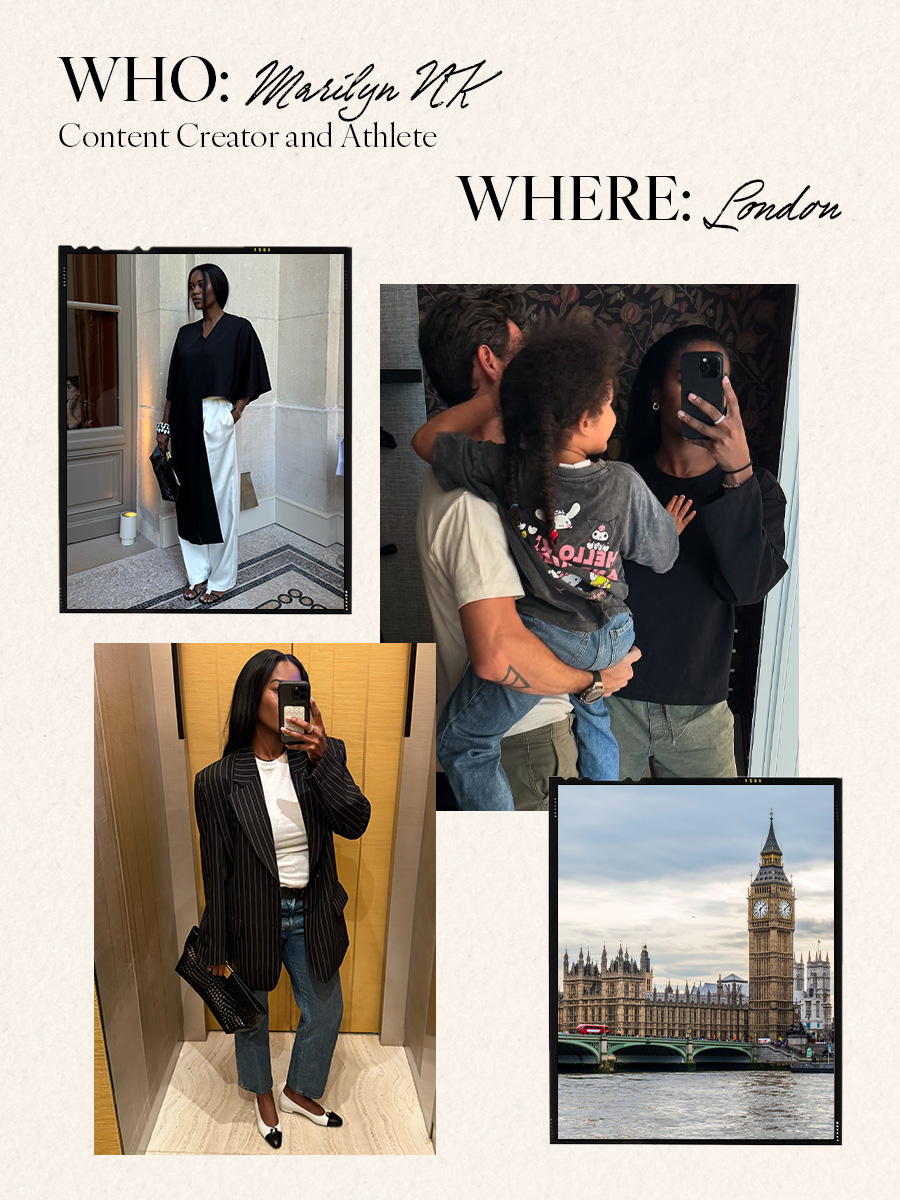 Marilyn NK in various outfits in London