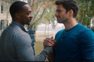 Anthony Mackie and Sebastian Stan in The Falcon and the Winter Soldier.