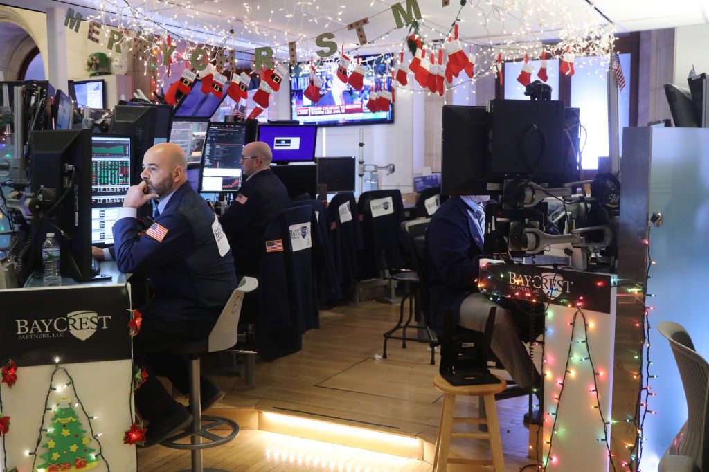 Traders at the New York Stock Exchange.