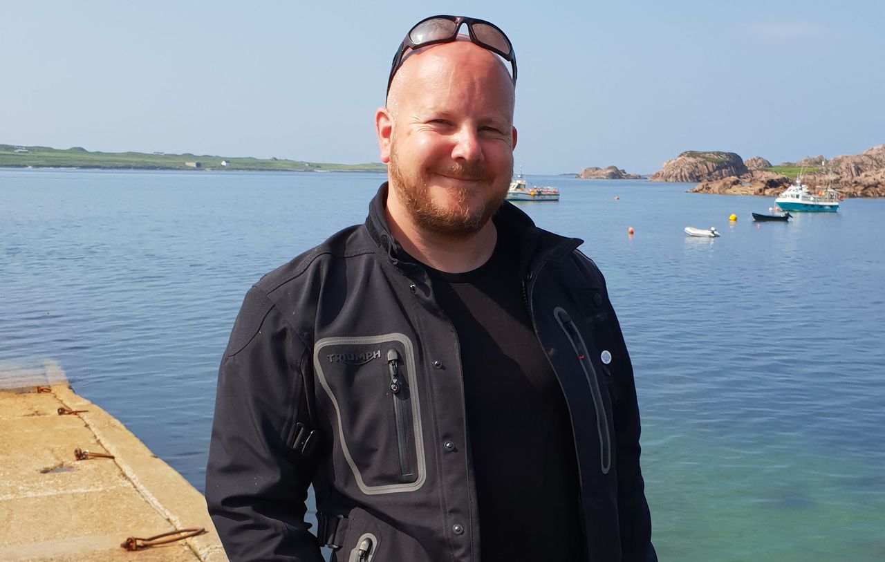 Steve Ayres pictured in Scotland in the summer of 2018