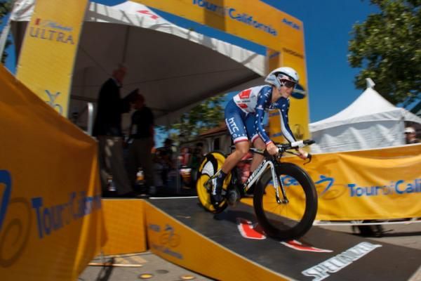 Evelyn Stevens at the 2011 Tour of California one-day women's time trial