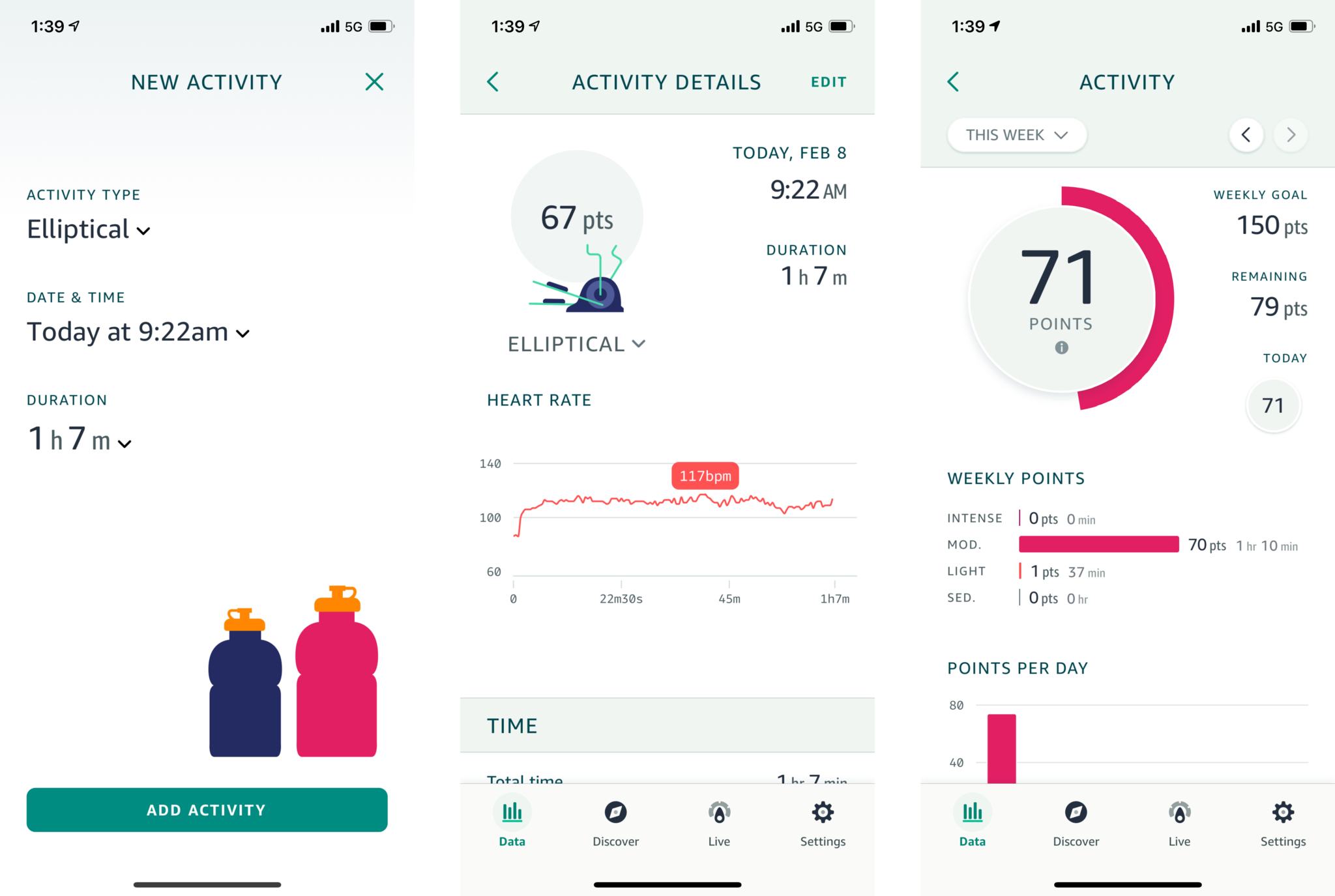 Amazon Halo Band Screenshots Add Activity