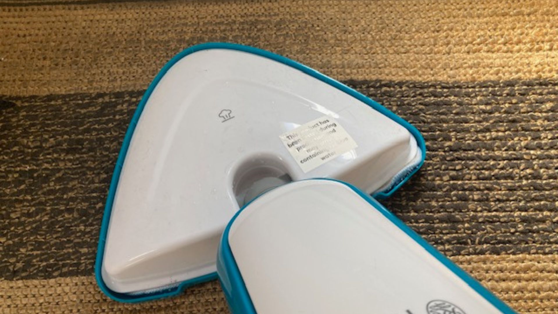 Testing the Russell Hobbs Steam and Clean Lightweight Steam Mop in Linda's home