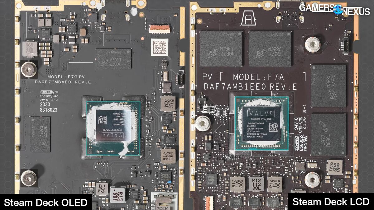 RAM Placement- Steam Deck OLED Vs Steam Deck LED