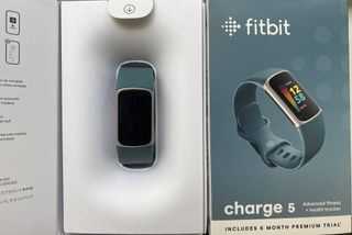 A photo of the Fitbit Charge 5 in the box