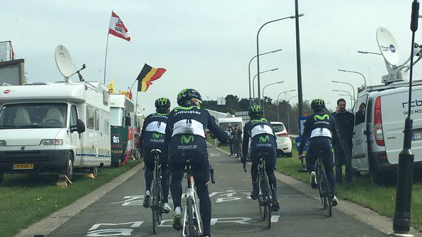 Many fans are already lining the roads