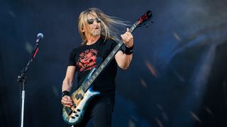 James LoMenzo from Megadeth performs on stage at the Tons of Rock festival on June 28, 2025 in Oslo, Norway