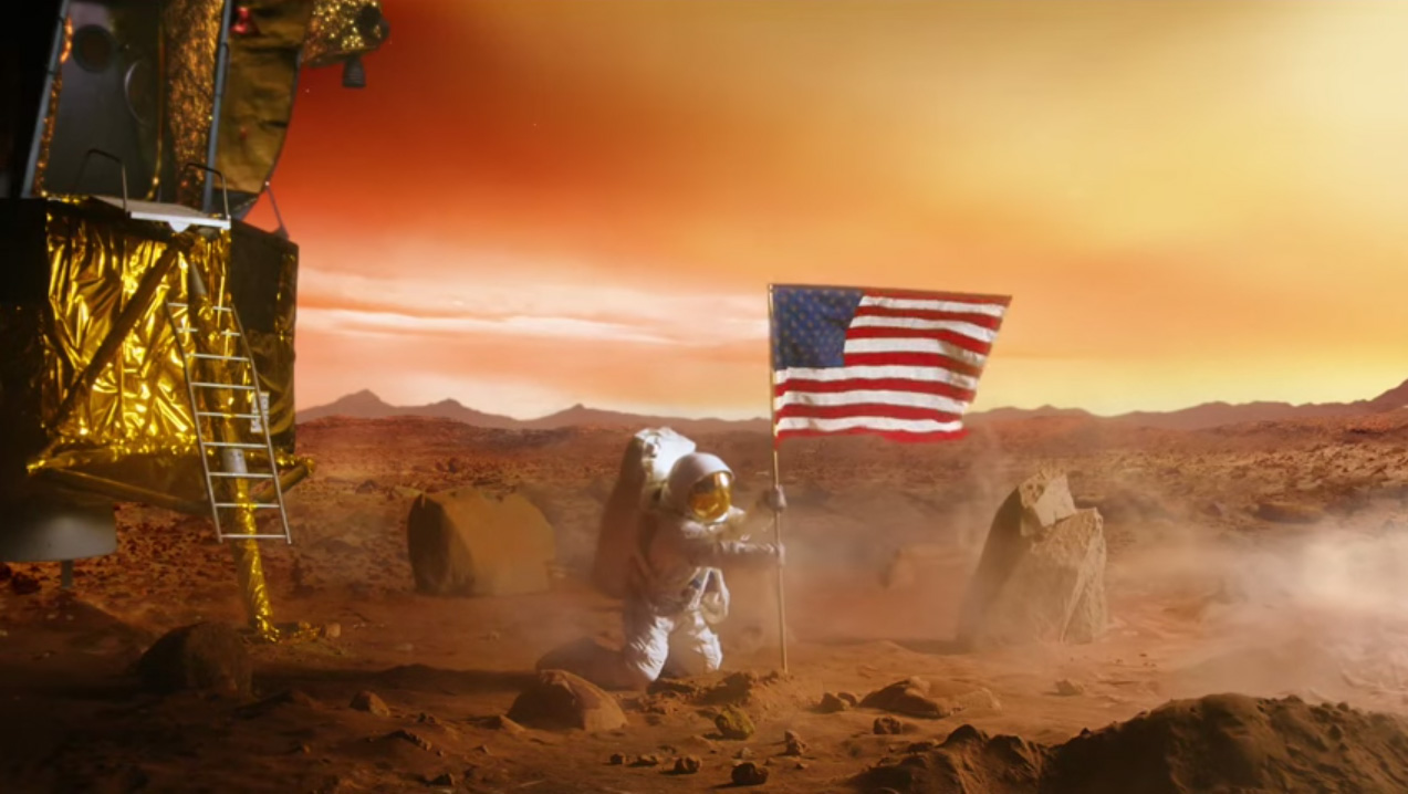 Moonwalker Buzz Aldrin Lands On Mars In Hilarious Jockey Ad Space