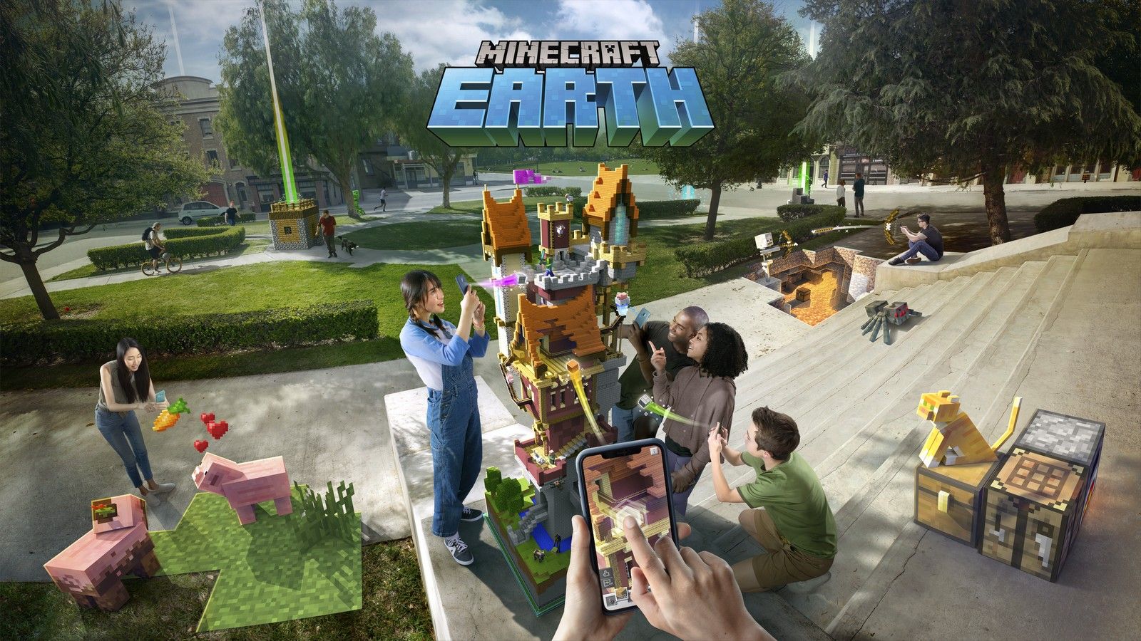Minecraft Earth, a new AR game, has landed in the US in early access