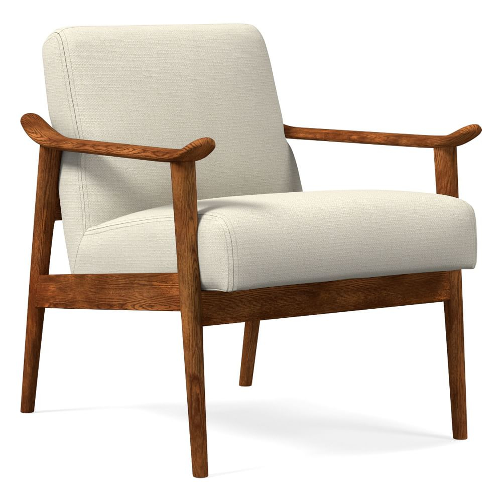 West elm mid-century wood upholstered chair