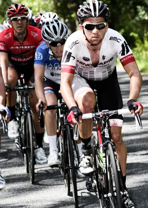 Young Australian, Joe Lewis (BMC/Hincapie Sportswear) joins him and they start pushing the pace.