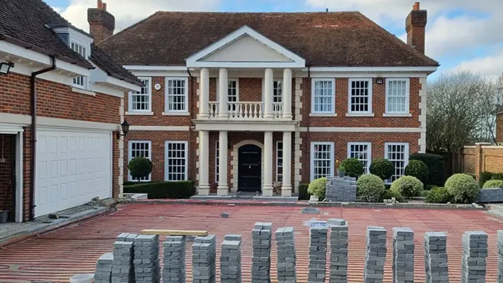 A Heated Driveway Systems installation at a large property