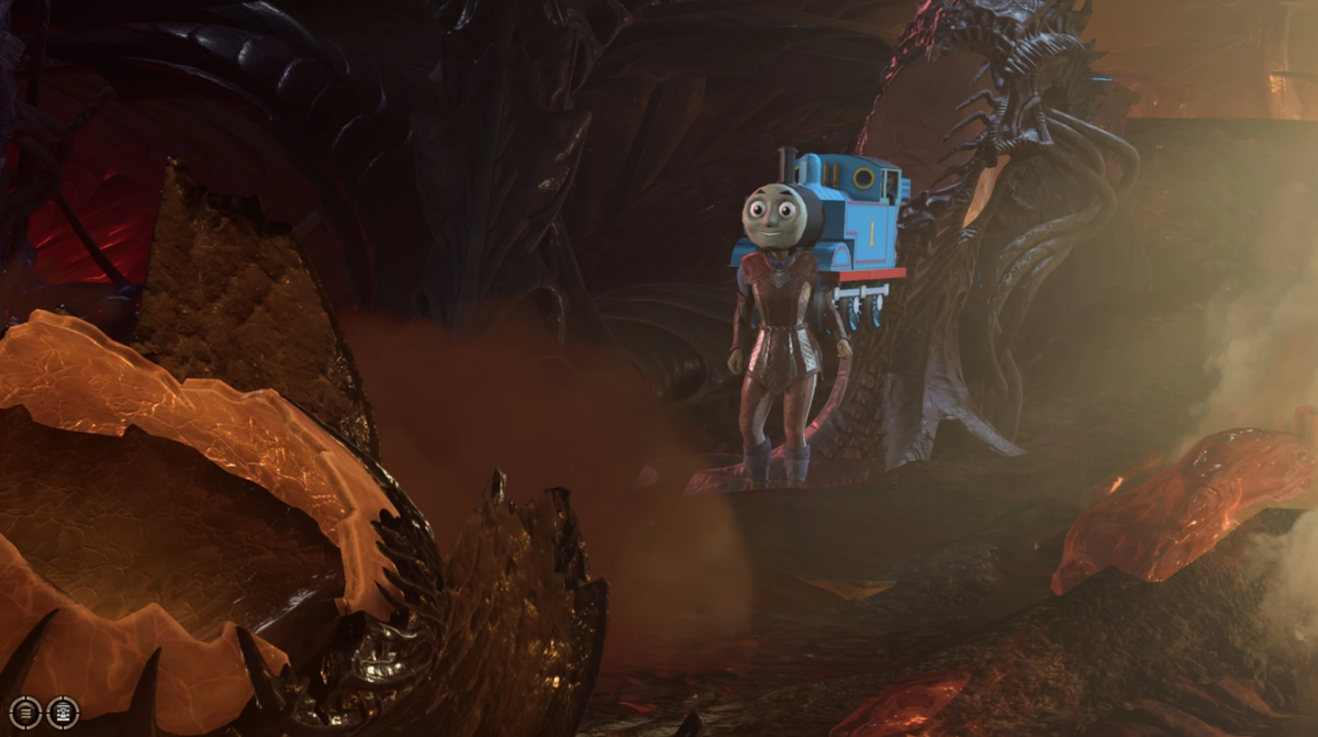 Thomas approaches ominously aboard a nautiloid in Baldur's Gate 3.