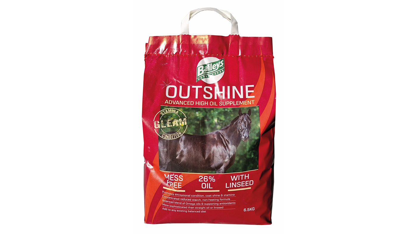 Baileys Outshine high oil supplement for horses