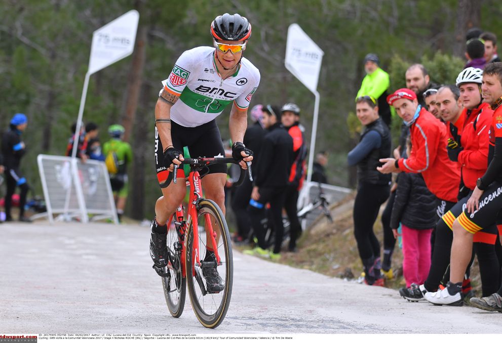Nicolas Roche (BMC Racing) out of the saddle