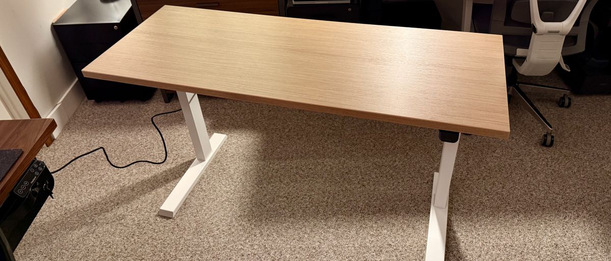 I reviewed the Haworth Upside Sit-to-Stand desk - and it's a beautiful, minimalist desk that's perfect for working from home