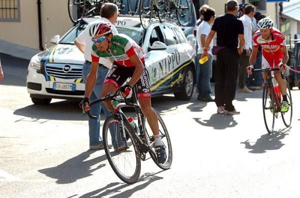 Franco Pellizotti and Davide Rebellin
