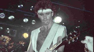 Motorhead guitarist Brian Robertson onstage in 1983
