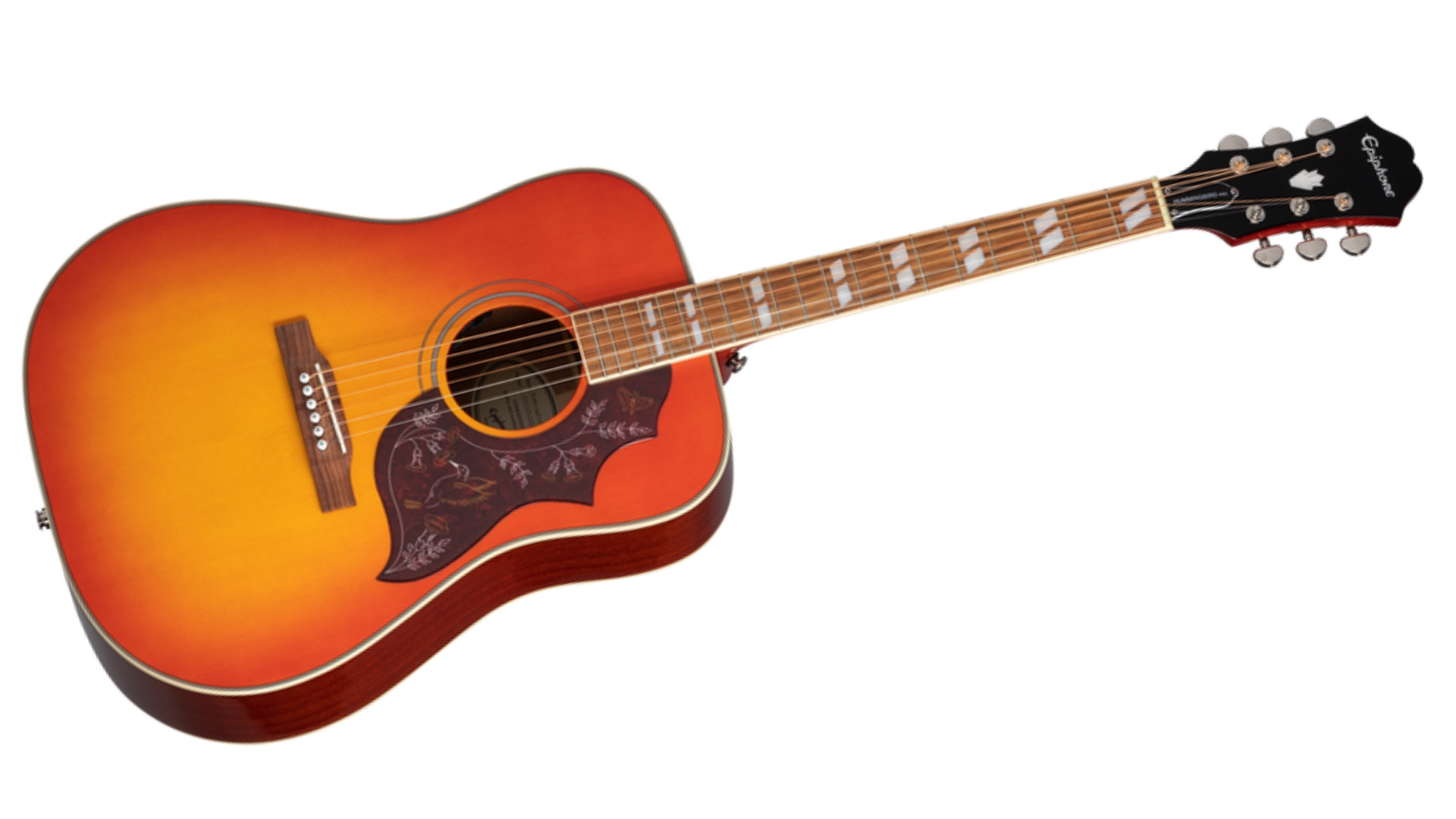 An Epiphone Hummingbird Studio acoustic electric guitar