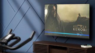 Fire TV with Disney's Obi Wan Kenobi on screen