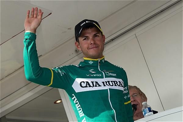 Stage 2 winner Francesco Lasca (Caja Rural)