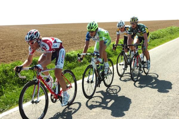 The breakaway that stayed away for most of the day rode solidly.