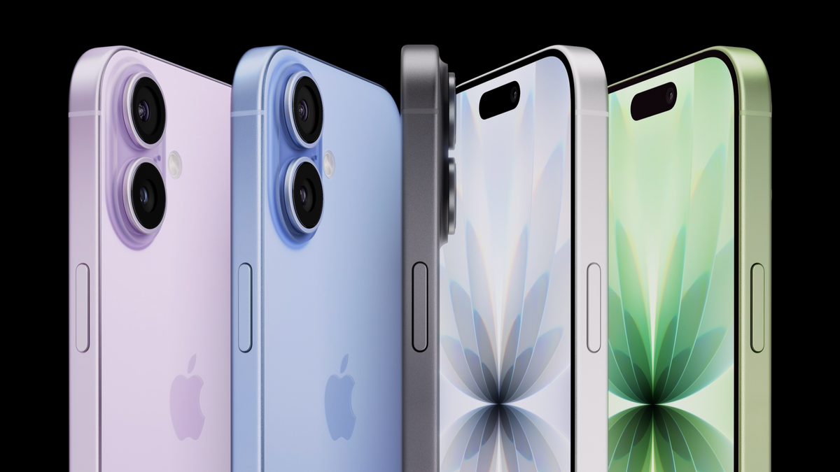 Apple iPhone 17 on a blank background