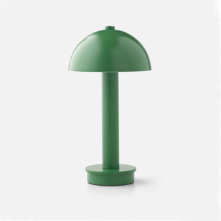 green mid-century modern table lamp