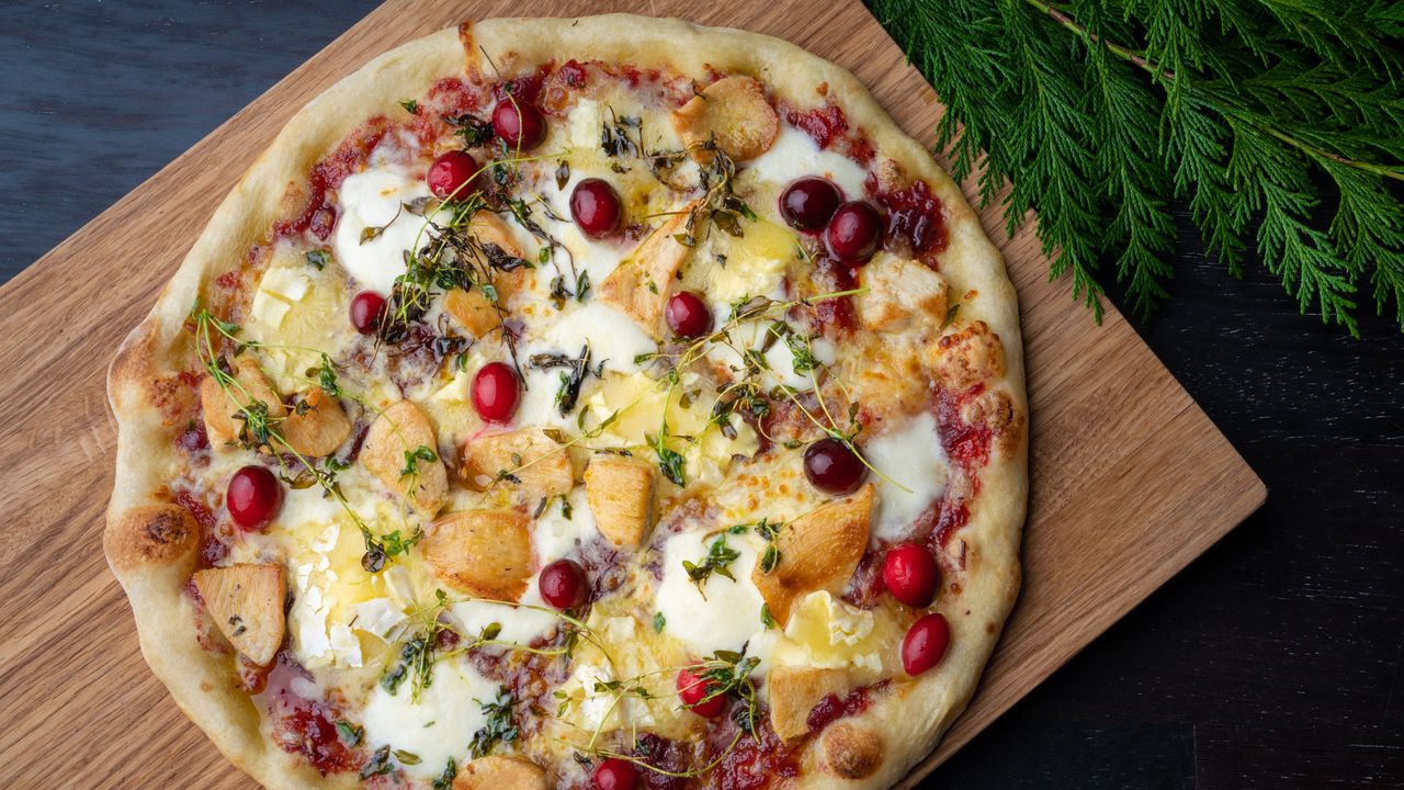 Christmas turkey pizza recipe