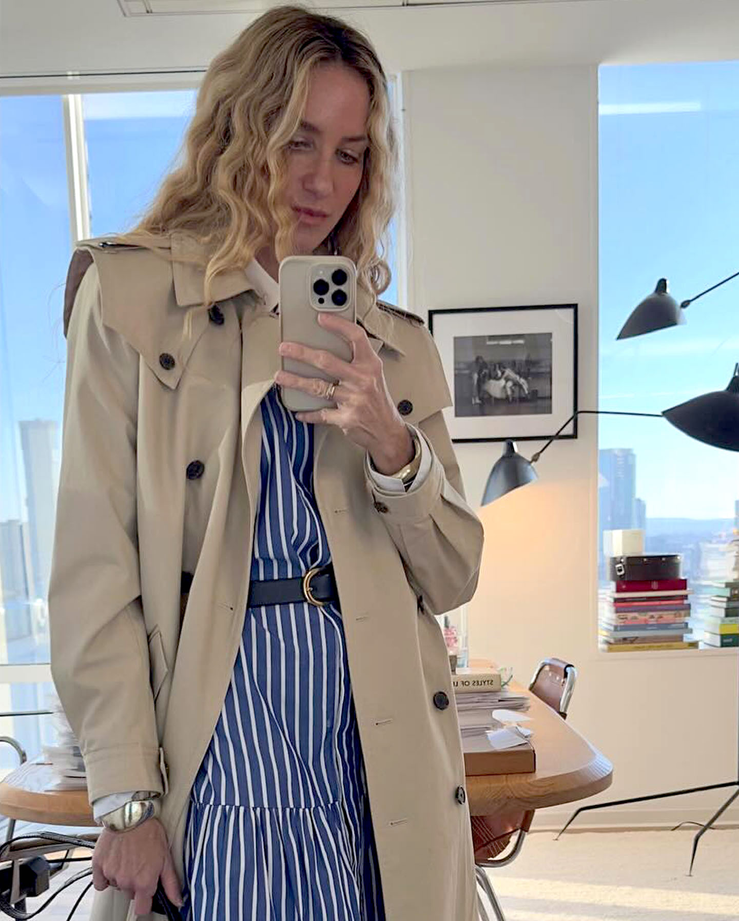 Olympia Gayot 23 Incredibly Chic J.Crew Sale Finds Trench Coat Striped Dress