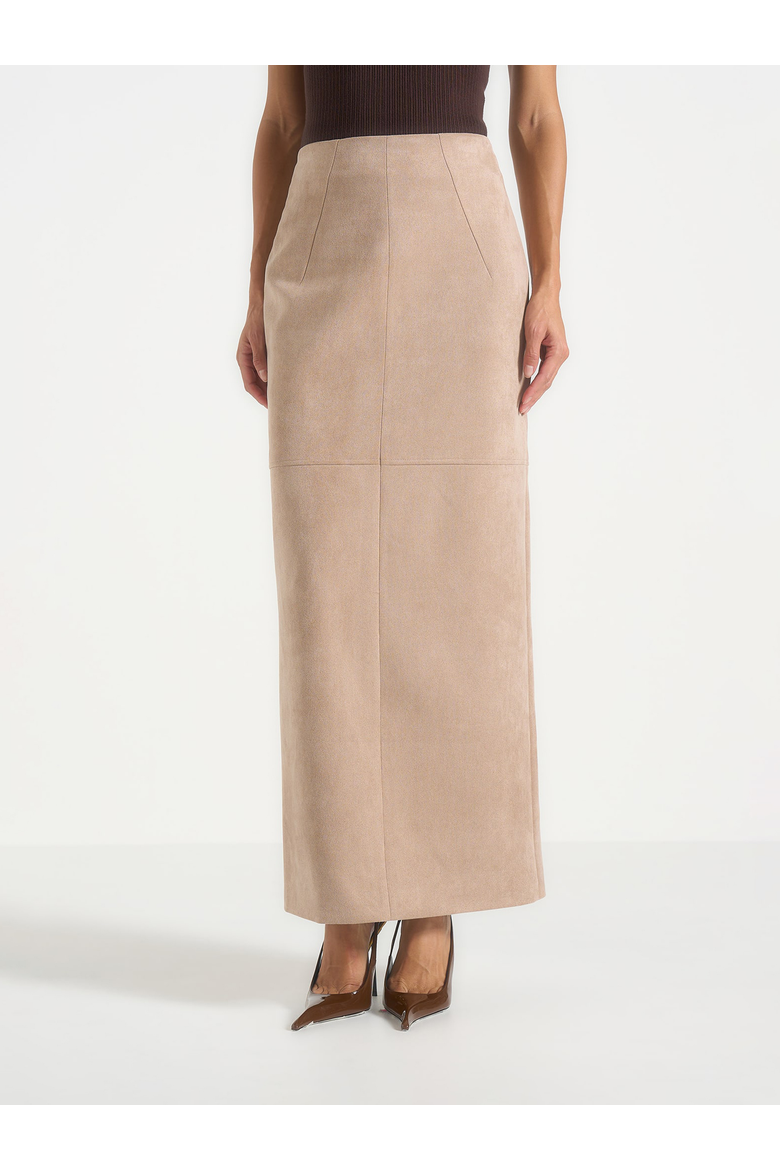 Celie Suede Maxi Skirt