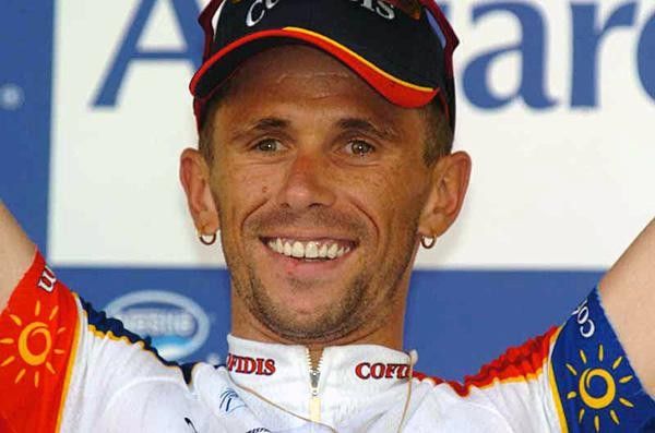 Jimmy Casper (Cofidis) is a grinner